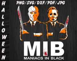 Michael Myers And Jason Voorhees Halloween SVG, PNG, DXF, PDF, JPG,...
