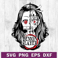 Demon Slayer Nezuko Kamado SVG PNG file, Nezuko Kamado SVG, Kimetsu no Yaiba SVG