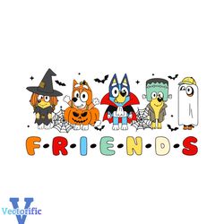 Halloween Friends SVG Bluey Characters SVG File For Cricut