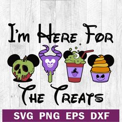 I'm here for the treat disney villain SVG PNG file, Disney villain SVG, Coffee cup disney SVG