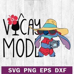 Vacay mode stitch Disney SVG PNG file, Stitch disney SVG, Disney summer SVG