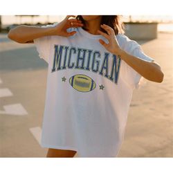 michigan shirt, vintage michigan shirt, michigan foot ball shirt, michigan gift, michigan fan shirt, game day shirt