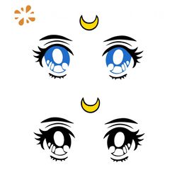 Sailor Moon Eyes PNG, Sailor Moon PNG, Anime PNG, Sailor Moon Character PNG, Anime silhouette, Love Cartoon PNG