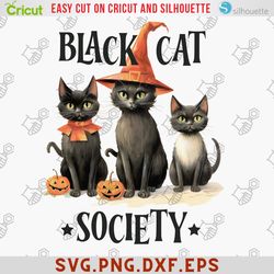 Vintage Halloween Cats PNG Sublimation