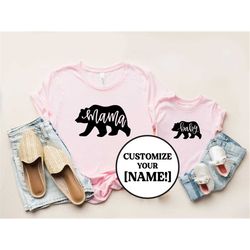 Mama Bear tshirts, Papa Bear, Baby Bear Shirts, Mommy and Me, Matching Shirt, Matching Family Outfit,Baby Girl, Pregnanc