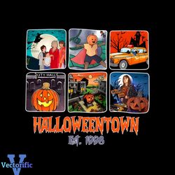Retro Halloweentown Est 1998 PNG Sublimation Download