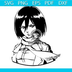 Mikasa Attack on Titan PNG, Anime PNG, Anime Characters PNG, Titan Anime PNG