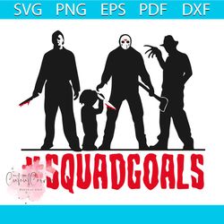 SquadGoals Horror Characters PNG, Horror Friends png, Horror Halloween PNG, Friends Character Horror Sublimation PNG Pe