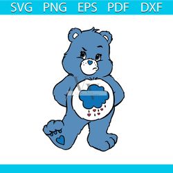 Care Bear png, Kids file Png, Care Bear Png, Care Bears Funshine Bear png, Care Bear Cloud Layered png