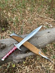 Authentic LOTR Sword With Scabbard Handmade Stainless Steel Lord of the Rings Sting