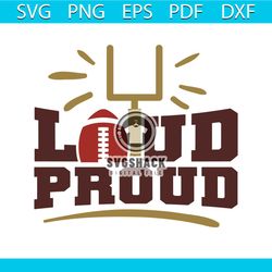 loud proud football png, sport balls png, digital download set of sport balls png, football png