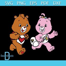 care bears friends for life png, angry bear png, bear png, cute bear png cut file cricut silhouette