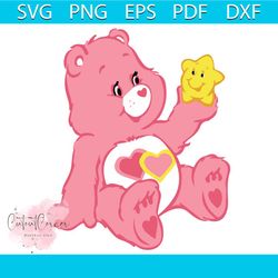 cheer care bear png digital download, happy bear png, angry bear png, care bear png,