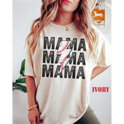 Comfort Colors Baseball Lighting Mama Shirt, Mother's Day Shirt, Baseball Gift For Mom, Happy Mother Day, New Mom Gift,