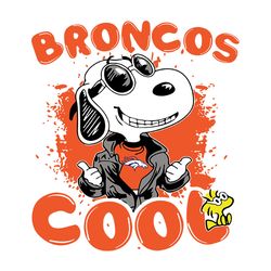 Snoopy Cool Team Denver Broncos,NFL Svg, Football Svg, Cricut File, Svg
