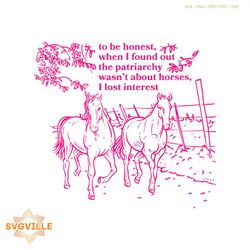 horses are not the patriarchy svg barbie movie quote svg