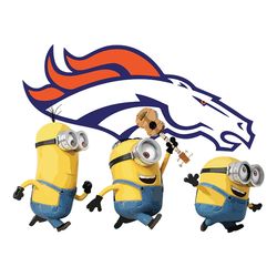 Minions Team Denver Broncos,NFL Png, Football Png, Cricut File