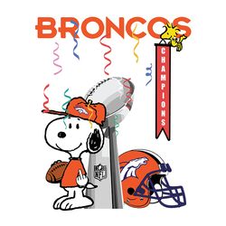 Snoopy Champions Denver Broncos,NFL Svg, Football Svg, Cricut File, Svg