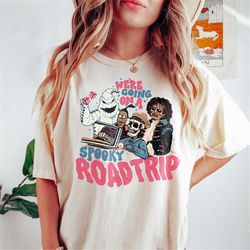 Vintage Spooky Sweatshirt, Spooky Road Trip Vintage Shirt, Funny Halloween Shirt, We're Going On A Spooky Road Trip Swea
