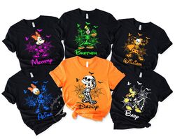 Personalized Disney Skeleton Halloween shirt, Halloween Mickey & friends shirt, Mickeys Not-So-Scary Halloween Party, Fa