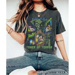Tower Of Terror Vintage Comfort  Shirt, Mickey Vintage And Friend, Disney Family Shirt, Family Vacation 2023, Halloween
