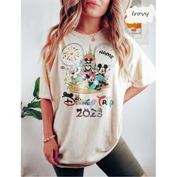 Custom name Disney Trip 2023, Walt Disney Matching Shirts, Disney Family Shirts, Disney Family Matching Shirt, Disneylan
