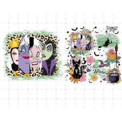 Bundle Halloween Png, Trick Or Treat Png, Halloween Witch Png, Spooky Season, Witches Sisters, Halloween Sisters, Witch