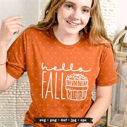 Hello Fall svg, Fall svg file, Fall sayings svg, fall svg design, Fall png, Fall quote, Fall cut file, Autumn svg, Fall