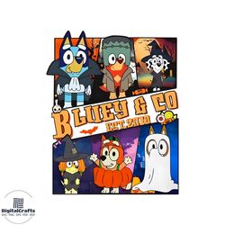 Bluey Dog And Friends Bluey Co Since 2018 PNG Download