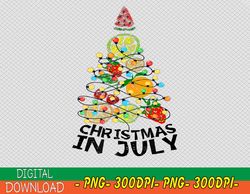 Christmas In July fruit Xmas Summer PNG, Digital Download