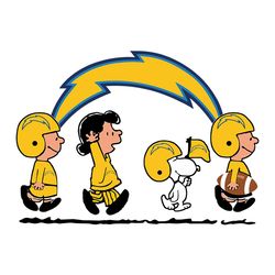 Snoopy Peanuts Los Angeles Chargers, NFL Svg, Football Svg, Cricut File, Svg