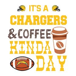It A Coffee Hinda Day Los Angeles Chargers,NFL Svg, Football Svg, Cricut File, Svg