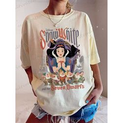 Vintage Snow White Graphic Shirt, Snow White and The Seven Dwarfs Shirt, Disney Princess Shirt, Snow White Princess Tee,