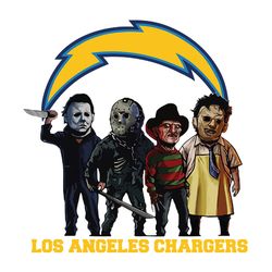 Horror Movie Team Los Angeles Chargers,NFL Png, Football Png, Cricut File
