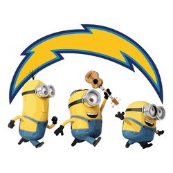 Minions Team Los Angeles Chargers,NFL Png, Football Png, Cricut File