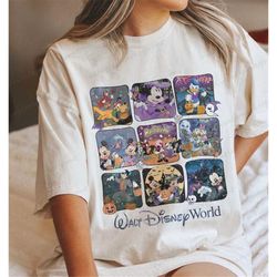 Vintage Walt Disney World Halloween Shirt, Disneyworld Halloween Shirt, Mickey And Friends Halloween Shirt, Disney Famil