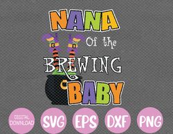 nana of brewing baby halloween theme baby shower spooky svg, eps, png, dxf, digital download