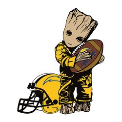 I Am Groot Fan Los Angeles Chargers,NFL Svg, Football Svg, Cricut File, Svg