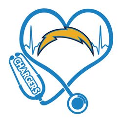 Heart Life Los Angeles Chargers Horror NFL Football,NFL Svg, Football Svg, Cricut File, Svg