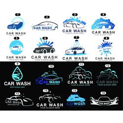 car logo, car wash logo, personalized car wash logo made for your business name and slogan, edited carwash logo