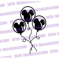 mickey mouse balloon bunch | svg | png | pdf | digital file