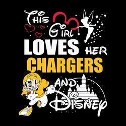 This Girl Loves Los Angeles Chargers,NFL Svg, Football Svg, Cricut File, Svg