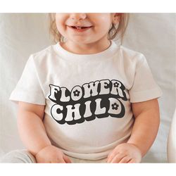 Flower child svg, Trendy kids svg, Hippie tshirt svg, Toddler design svg, Flower baby svg, Boho retro svg, Quote letteri