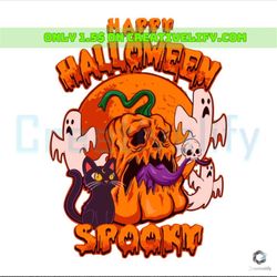 Happy Halloween Spooky SVG Horror Pumpkin Cricut File