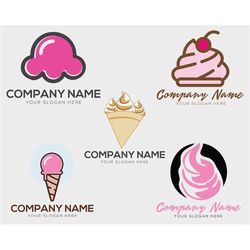 Ice Cream SVG,  Ice Cream logo template eps, Ice Cream Cone Svg, Ice Cream Silhouette Svg,  Ice Cream Silhouette png, Ic