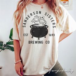 Vintage Sanderson Sister Brewing Co Est 1693 Comfort Colors Shirt, Retro Sanderson Sisters Shirt, Disney Halloween Shirt