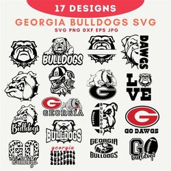 Georgia Bulldog svg, Bulldog mascot svg, Georgia Bulldogs logo svg, College sports svg, Bulldog pride svg, Georgia footb