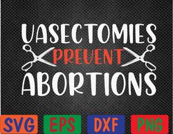 Vasectomies Prevent Abortions ProChoice Feminist Svg, Eps, Png, Dxf, Digital Download