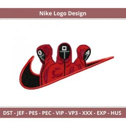 Ocean's Essence-Calamar Nike Logo Embroidery Design