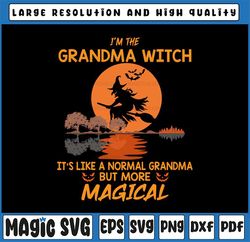 I'm The Grandma Witch Like A Normal Grandma Png, Grandma Png, Halloween Gift For Grandma Png